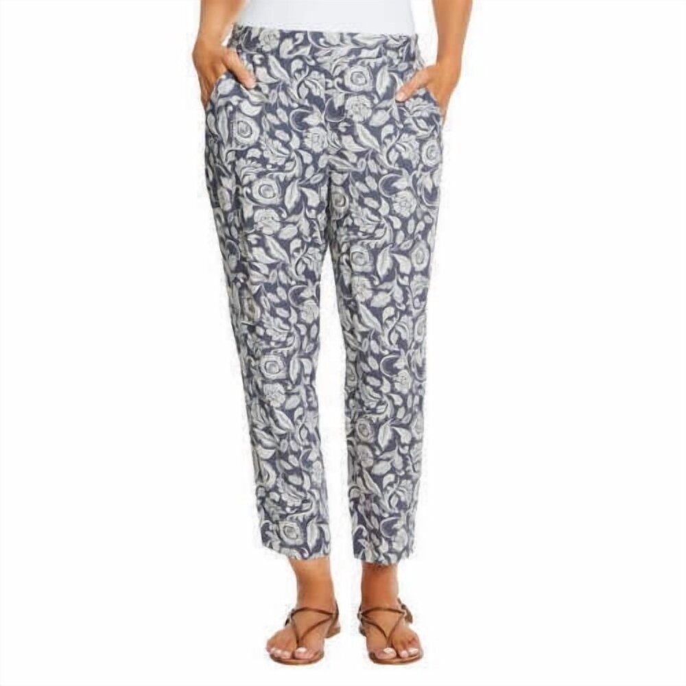 Jessica Simpson Ladies’ Printed Pull-on Pants (Small, Batik Flora)
